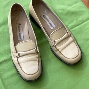 Etienne Aigner genuine leather Cream Women's Loafers